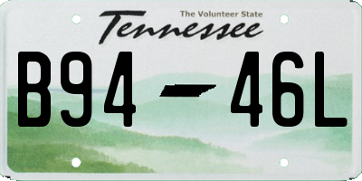 TN license plate B9446L