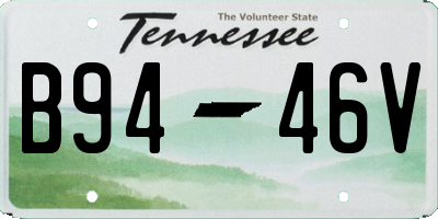 TN license plate B9446V