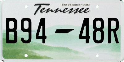 TN license plate B9448R