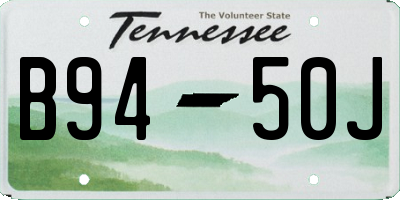 TN license plate B9450J