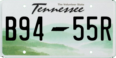 TN license plate B9455R