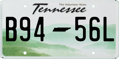 TN license plate B9456L
