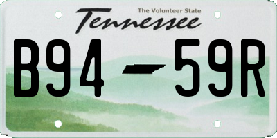 TN license plate B9459R
