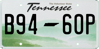 TN license plate B9460P
