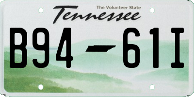 TN license plate B9461I