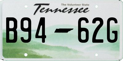 TN license plate B9462G