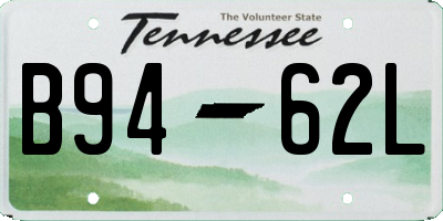 TN license plate B9462L