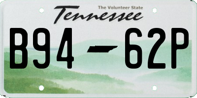 TN license plate B9462P
