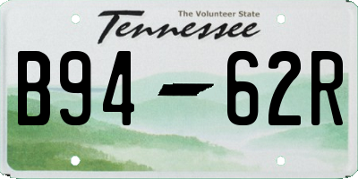 TN license plate B9462R