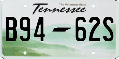 TN license plate B9462S