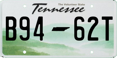 TN license plate B9462T
