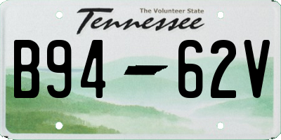 TN license plate B9462V