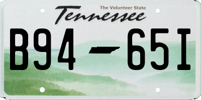 TN license plate B9465I