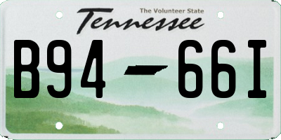 TN license plate B9466I
