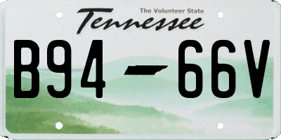 TN license plate B9466V