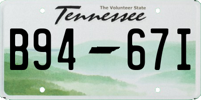 TN license plate B9467I