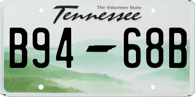 TN license plate B9468B