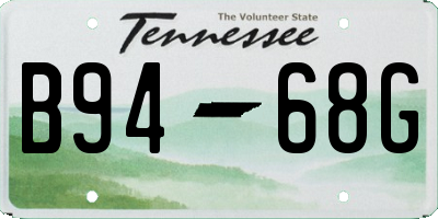 TN license plate B9468G