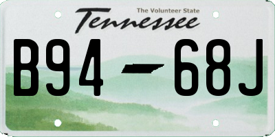 TN license plate B9468J