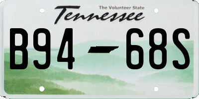TN license plate B9468S