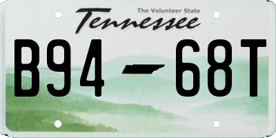 TN license plate B9468T