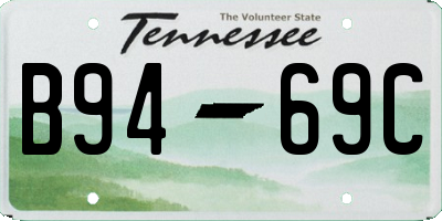 TN license plate B9469C