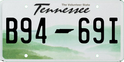 TN license plate B9469I