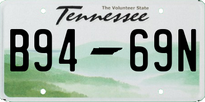TN license plate B9469N