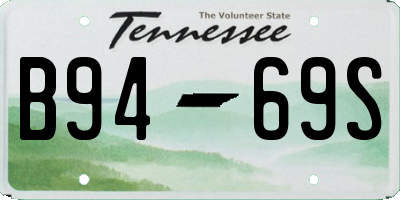 TN license plate B9469S