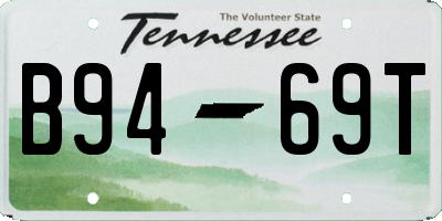 TN license plate B9469T