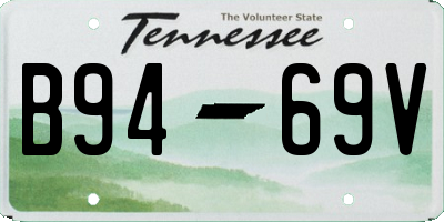 TN license plate B9469V