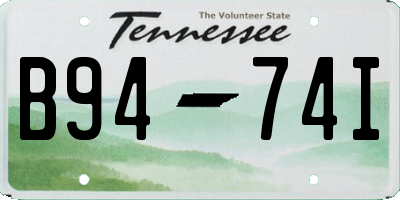 TN license plate B9474I
