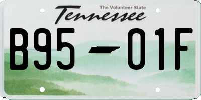 TN license plate B9501F