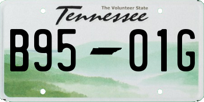 TN license plate B9501G