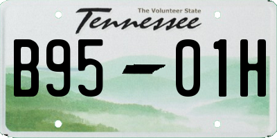 TN license plate B9501H