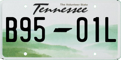 TN license plate B9501L
