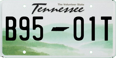 TN license plate B9501T