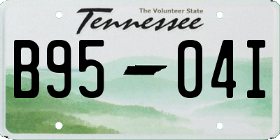 TN license plate B9504I