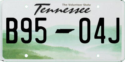 TN license plate B9504J