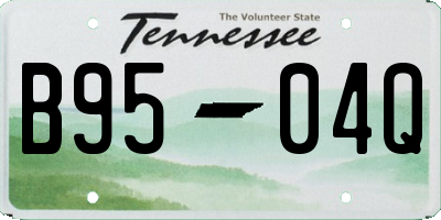 TN license plate B9504Q