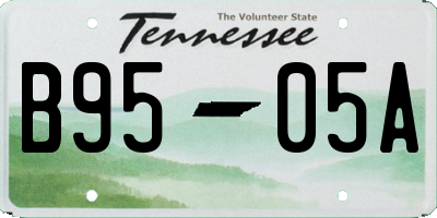TN license plate B9505A