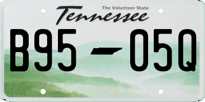 TN license plate B9505Q