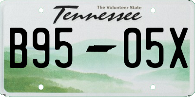 TN license plate B9505X