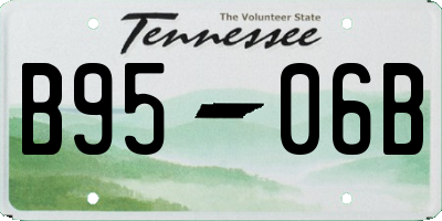 TN license plate B9506B