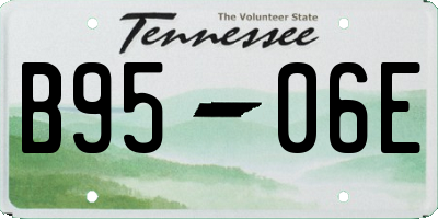 TN license plate B9506E