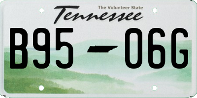 TN license plate B9506G