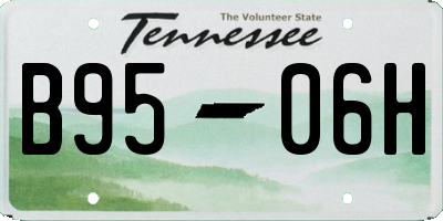 TN license plate B9506H