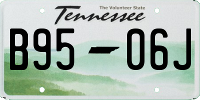 TN license plate B9506J