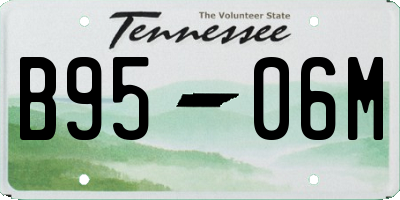 TN license plate B9506M