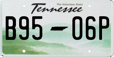 TN license plate B9506P